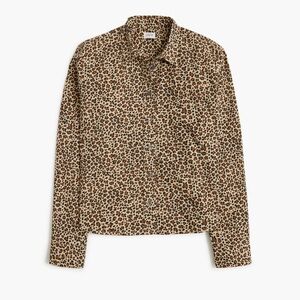 J. Crew Leopard Print Button-Down Shirt